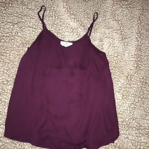 Burgundy/Maroon Flowy Tank